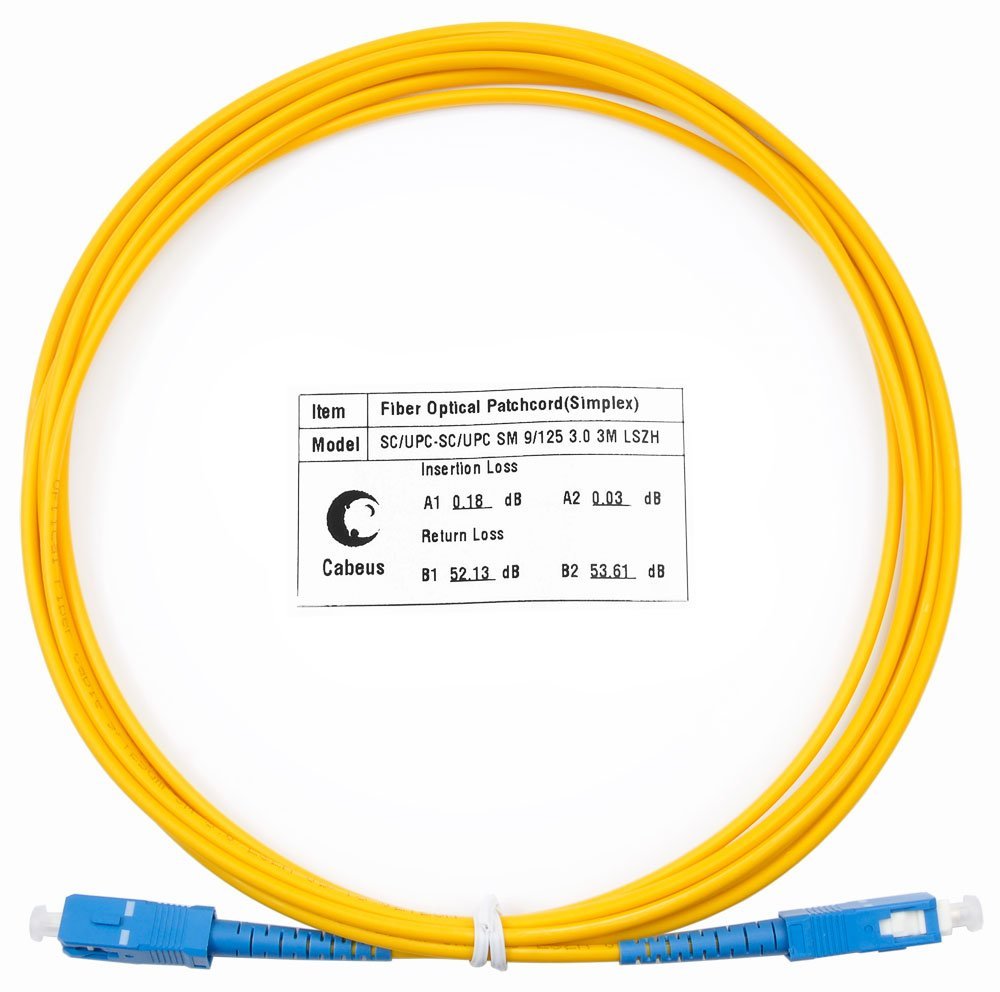 FOP(s)-9-SC-SC-1m (7385c). Патч-корд оптический