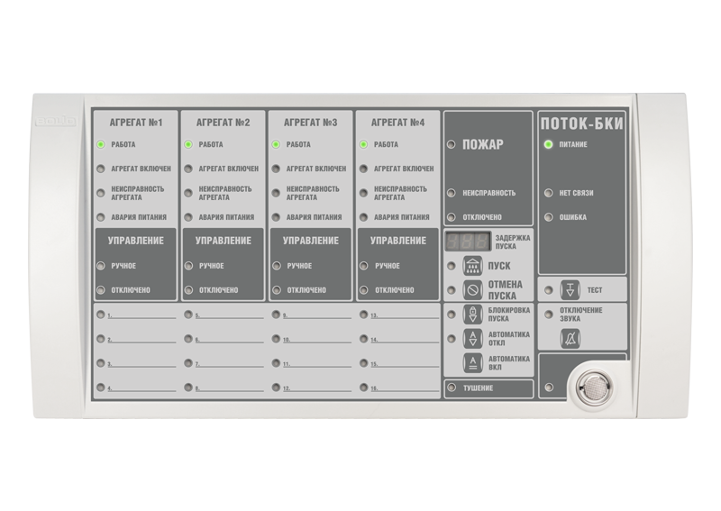 Блок индикации и управления Поток-БКИ, Поток-БКИ 2RS485